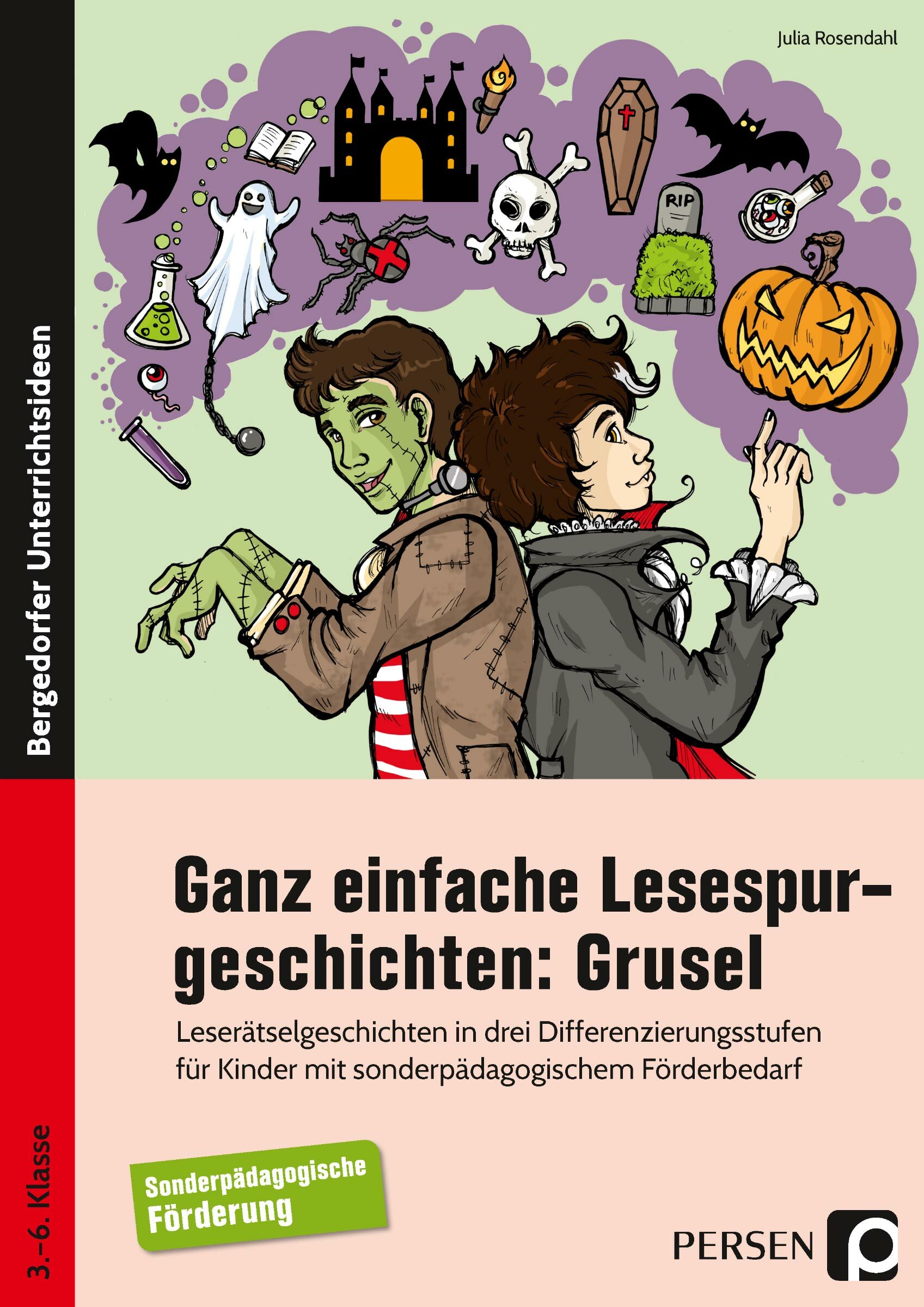 Ganz einfache Lesespurgeschichten: Grusel, Buch, Klasse 3-6 kaufen  Persen  SpielundLern