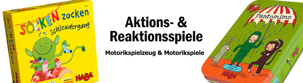 Aktions- & Reaktionsspiele Banner