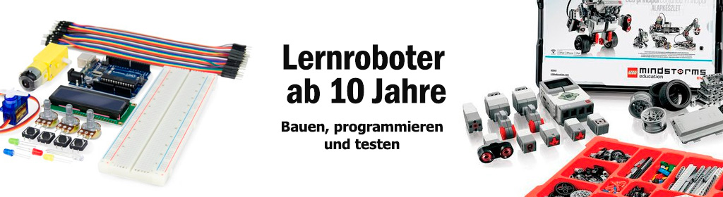 Lernroboter ab 10 Jahre Banner