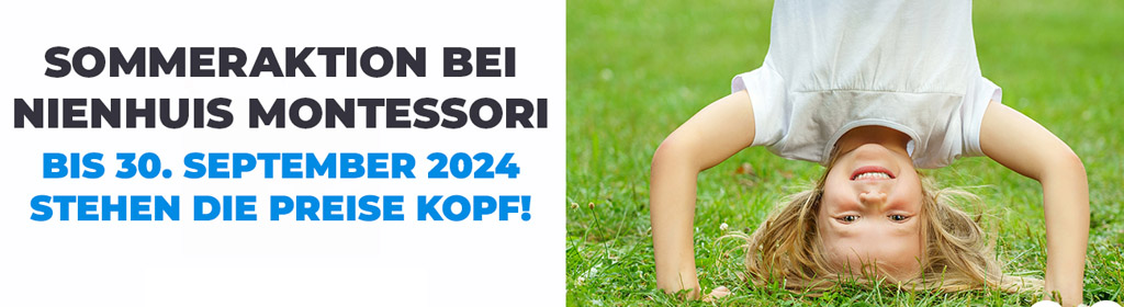 Nienhuis Montessori Sommer-Aktion - <span style="color:red">Bis zu 30% Rabatt!</span> Banner