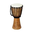 Djembe aus Hartholz, gelt 30 cm hoch, Percussioninstrument, ab 3 Jahre