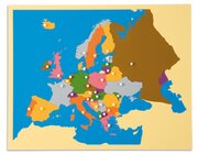 Montessori Puzzlekarte Europa, ab 5 Jahre