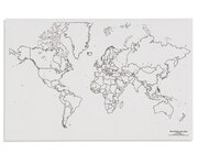 Weltkarte - Politik mit Seen