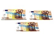 100 Stck Euro-Scheine Spielgeld zu 50 Euro