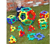 Giant Polydron Platonic Solids Set, 52 Teile, 1 Poster