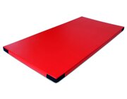 Fallschutzmatte FSM 160/60, 100x100 cm rot mit Klettecken