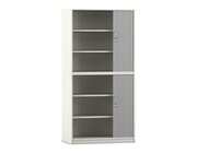 Flexeo Rollladenschrank, wei, 6 Fcher, 2 Tren, HxBxT: 190 x 94,4 x 48 cm