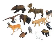 Tierfiguren - Nordamerikanische Tiere, 12 Teile, 2-7 Jahre