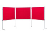 Compra Profi-Stellwnde Komplett-Set A: Tafelreihe, Stoffbezug rot