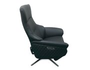 Chillofa Relaxsessel, Leder, schwarz