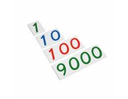 Zahlenkarten aus Kunststoff groe Zahlenkarten, 1-9000, ab 4 Jahre