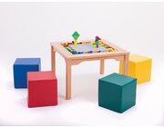 LEGO Spieltisch fr LEGO und DUPLO mit 4 Schaumstoffwrfeln, inkl. Steine 51002