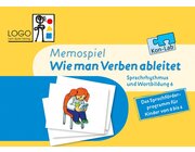 Kon-Lab Memospiel Wie man Verben ableitet, Lernspiel mit Anleitung fr Eltern, 0-10 Jahre