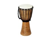 Djembe aus Hartholz, gelt 30 cm hoch, Percussioninstrument, ab 3 Jahre