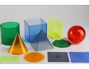 Geometrie Modelle 10/10 cm mit Grundflche aus RE-Plastic