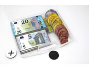 Rechengeld Euro, magnetisch, aus MAG-Pap in Kunststoffbox