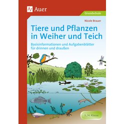 Tiere und Pflanzen in Weiher und Teich