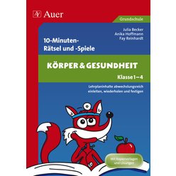 10-Minuten-Rtsel und -Spiele Krper & Gesundheit, Buch, 1. bis 4. Klasse