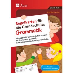 Regelkarten fr die Grundschule Grammatik