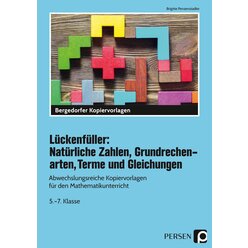 Lckenfller: Natrliche Zahlen, Grundrechenarten, Terme und Gleichungen