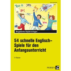 54 schnelle Englisch-Spiele f.d. Anfangsunterricht, Mappe, Klasse 1