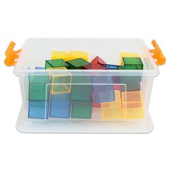 Transparente Kltzchen in Stapelbox, 2-7 Jahre