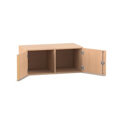 Flexeo Aufsatzschrank, 2 Fcher, 2 Tren, Buche hell, HxBxT: 41,4 x 94,4 cm x 60, Dreholive