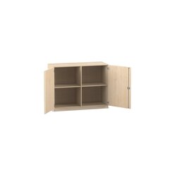 Flexeo Unterschrank Ahorn honig, 99,1x126,4x60 cm, 4 Fcher, Schlieart Schloss