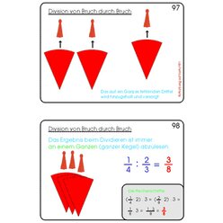 Bruchrechenkartei Teil 2, Multiplikation & Division