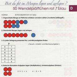 Lernspielset: 50 Wendeplttchen, ab 5 Jahre