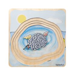 Lagenpuzzle Frosch, 4-7 Jahre