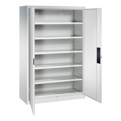 C+P Stahl-Flgeltrenschrank Acurado-1000, 195x120x50 cm, Korpus und Front RAL 7035 Lichtgrau