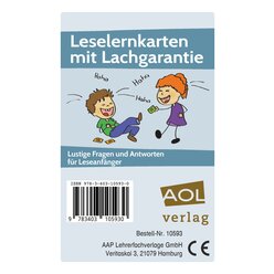 Leselernkarten mit Lachgarantie, Karten, 2. bis 4. Klasse