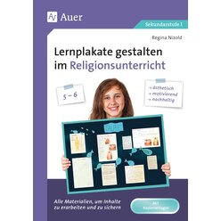 Lernplakate gestalten im Religionsunterricht 5-6, Buch