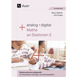 Analog + digital: Mathe an Stationen 3, Buch, 3. Klasse