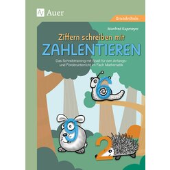 Ziffern schreiben mit Zahlentieren, Buch, Vorschule und Klasse 1