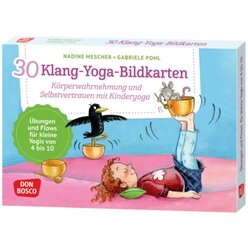 30 Klang-Yoga-Bildkarten, 4-10 Jahre