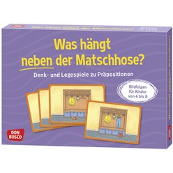 Was hngt neben der Matschhose?, Grammatik-Spiel, 4-8 Jahre