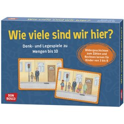 Wie viele sind wir hier?, Denk- und Legespiele, 3-8 Jahre