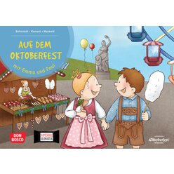 Auf dem Oktoberfest mit Emma und Paul. Kamishibai Bildkartenset, 1-6 Jahre