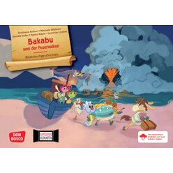 Bakabu und der Feuervulkan, Kamishibai Bildkartenset, 3-6 Jahre