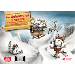 Das Weihnachtsfest ist gerettet! Kamishibai Bildkartenset, 3-8 Jahre