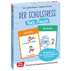 Der Schulstress hat Pause. 30 Bildkarten fr Grundschulkinder von 6 bis 10