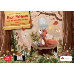 Egon Eichhorn und der wilde Mll im Wald. Kamishibai Bildkartenset