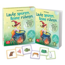 Laute spren, Reime rhren. Paket mit Praxisbuch und Bildkarten, 4-7 Jahre