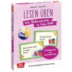 Lesen ben mit Bilderrtseln: Frau Holle. 34 Bildkarten zur Lesefrderung, 1.-2. Klasse