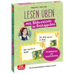 Lesen ben mit Bilderrtseln zu Rotkppchen. 34 Bildkarten zur Lesefrderung, 1.-2. Klasse