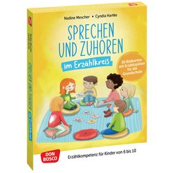 Sprechen und Zuhren im Erzhlkreis, 30 Bildkarten, 6-10 Jahre