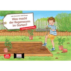 Was macht der Regenwurm im Garten? Kamishibai Bildkartenset, 4-8 Jahre