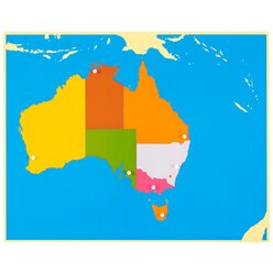 Puzzlekarte Australien